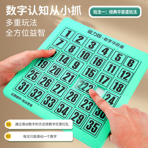 Magnetic Digital Huarong Road Puzzle 4x4 6x6 7x5 Grid Brain-boosting Educational Toy For Children <b>Thinking</b> Training - Product Image 2