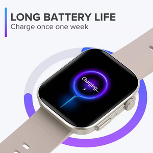 สมาร์ทวอทช์กันน้ำ IP68 เชื่อมต่อได้ในคลิกเดียว สำหรับผู้ชายและผู้หญิง รับสายโทรศัพท์ ติดตามการออกกำลังกาย มีเข็มทิศ รองรับ Android พร้อมผู้ช่วยเสียง AI - Product Image 4