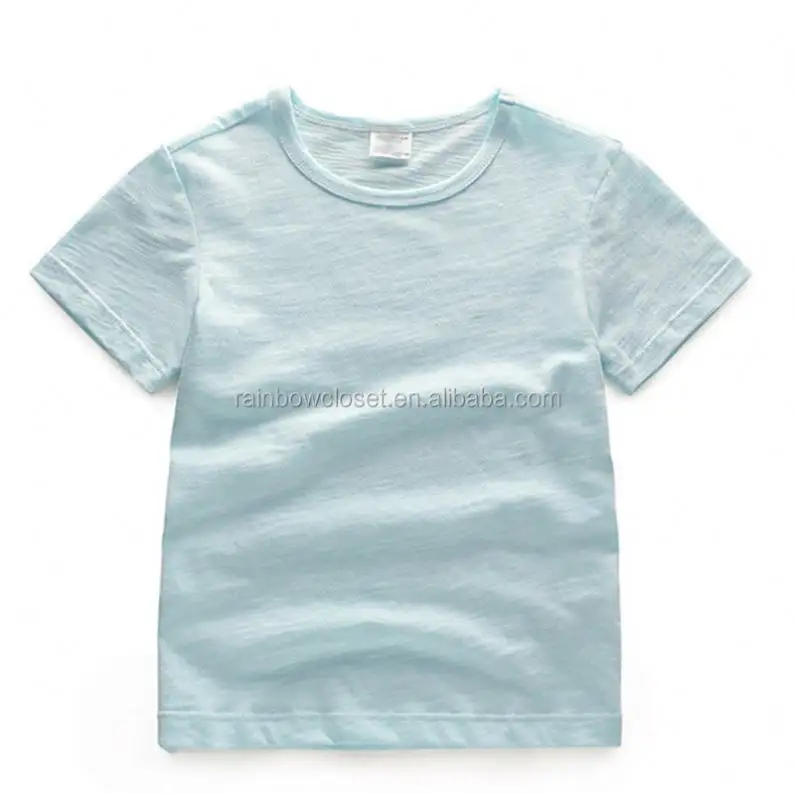 Zomer Effen T-Shirt Voor Jongens 2 Jaar Oud Casual Katoenen Jersey Jersey Zomertops Met Korte Mouwen Voor Kinderen