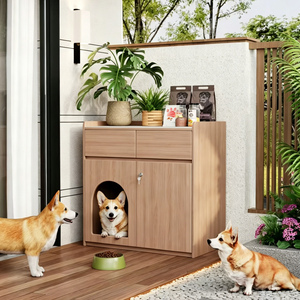 Mueble de entrada al por mayor para sala de estar, patio, hogar, casa para gatos y <span class=keywords><strong>perros</strong></span>, mueble de almacenamiento lateral de madera moderno - Product Image 3
