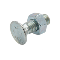 Baut Countersunk Nib Datar Bulat Galvanis DIN 604 M6-M24 Dengan Mur Segi Enam