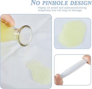 47 inch Heavy Duty PVC Vinyl <b>Apron</b>, Transparent <b>Waterproof</b> Oil Proof Plastic <b>Apron</b>, Reusable Protective <b>Apron</b> - Product Image 6