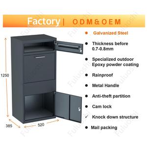 Buzón de Paquetería Moderno para Exteriores, Buzón Residencial Impermeable, Buzón para Paquetes Grandes, Grabado Láser Personalizado - Product Image 4