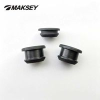 MAKSEY 6.5/7/7.5/8/8.5/9/9.5/10mm Sumbat Silikon dengan Slot, Penutup Lubang Karet, Penyumbat Lubang, Penutup Tombol, Penutup Lubang Snap-on