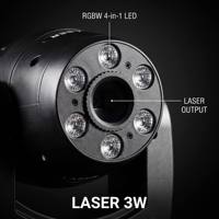Projecteur laser LED RGB 3W pour bar, discothèque, karaoké, mariage, scène DJ, DMX512, contrôle sonore, tête mobile, Wash Beam
