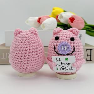 Nuovo simpatico maialino fai da te bambola fatta a mano peluche di peluche con ripieno di cotone PP per bambini - Product Image 4