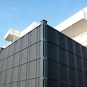 Bande <span class=keywords><strong>de</strong></span> clôture en PVC rigide <span class=keywords><strong>de</strong></span> 1,3 mm, 19 cm x 2,525 m x 10 pièces, ruban <span class=keywords><strong>de</strong></span> clôture, écran d'intimité pour clôture <span class=keywords><strong>de</strong></span> jardin et <span class=keywords><strong>de</strong></span> balcon - Product Image 1