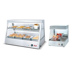 מסעדה מסחרי חמה חטיף זכוכית מטוגן עוף קציצת עוגת מאפה חשמלי מזון חם סט תצוגת קבינט showcase דלפק - Product Image 3