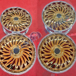Nouvelles jantes en alliage chromé concaves forgées de 22 pouces 5x120.65 à rayons multiples - Product Image 2