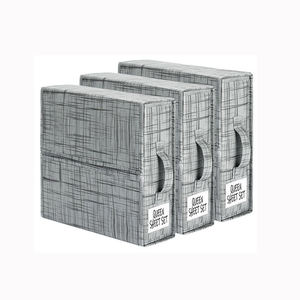 Foldable <b>Bedding</b> Organizer Under Bed Storage Bins <b>Sheets</b> Duvet Covers Organizer Box Pillowcases Collapsible Zipper - Product Image 4