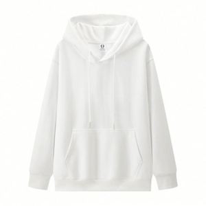 Pull-over épais oversize à col rond et manches longues, coupe ample, unisexe, avec logo personnalisé - Product Image 6