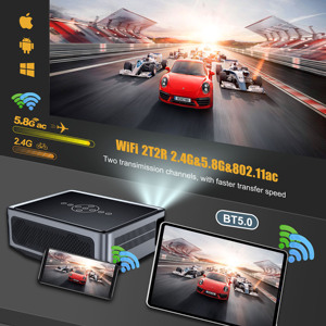 Xnano Droppshipping X1 Pro Chiếu 4K Android 9.0 Full HD 1920*1080 Kép Wifi BT TV Và Điện Thoại Chiếu - Product Image 2