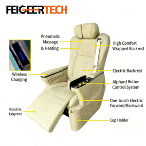 Sedile Auto MPV di Lusso Feigeer Tech con Ricarica Wireless, Massaggio e Riscaldamento per W447 Vito Alphard Maybach - Product Image 2