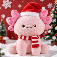 Nouveaux designs de cadeaux de Noël, peluches en peluche, jouet anti-stress Axolotl, jouet pour enfants fait sur mesure, adorable peluche Axolotl