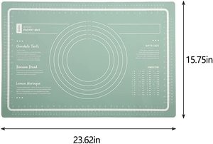 Thảm Nướng Bánh Bằng Silicon Lớn Để Cán Bột (40Cm X 60Cm) Thảm Nướng Bánh Ngọt Kèm Số Đo Dụng Cụ Nướng Bánh Chống Dính Dày Để Lót Bánh - Product Image 5