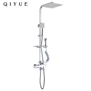 Thép không gỉ tap phòng tắm vòi hoa sen hiện đại đặt treo tường Brass Bộ dụng cụ mưa mưa showerset Mixer vòi Set - Product Image 4
