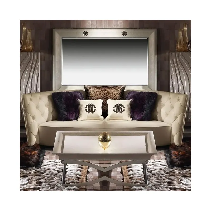 Mobília ajustada sofás da sala de estar Sofás elegantes modernos L forma 1 2 sofás secionais do Seater 3 para a mobília luxuosa home