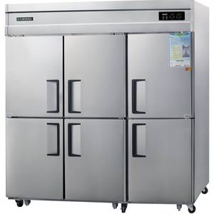 Refrigeradores WOOSUNG de 65 pies cúbicos con ventilador de refrigeración de grado 1 de eficiencia energética, 6 puertas, acero inoxidable, equipo comercial digital - Product Image 1