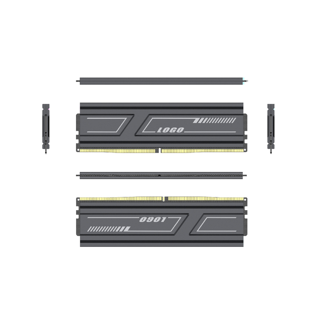 Heat Sink for Memory RAM DDR3 DDR4 DDR5 Desktop Computer Memorias RAMS with Colorful Heat Sink PC3 4 5 RAMs Cooling Fan