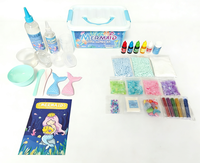 Kit de slime magique coloré et moelleux à faire soi-même, thème sirène, jouet éducatif arc-en-ciel doux pour les fêtes d'enfants, sûr, amusant et non toxique