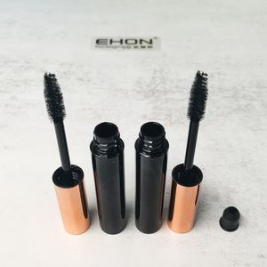 Tube de mascara de luxe en ABS/PETG, flacon en plastique noir avec capuchon rose doré, flacon d'eye-liner, emballage cosmétique personnalisé avec logo, conteneur pour mascara - Product Image 4