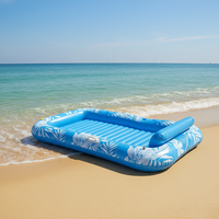 NOVA Flotteur gonflable en PVC pour piscine, pour adultes - Oreiller amovible et dossier inclinable