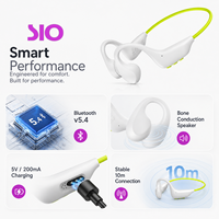Écouteurs sportifs à conduction osseuse sans fil, étanches IP68, 16 Go de mémoire intégrée, Bluetooth 5.4, autonomie de 8,5 heures