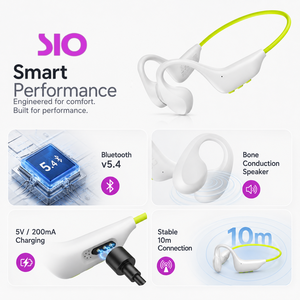 Auriculares Deportivos Inalámbricos con Conducción Ósea, Resistentes al Agua IP68, 16 GB de Memoria Integrada, BT 5.4, 8.5 Horas de Reproducción - Product Image 4