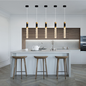 Lámpara colgante simple moderna de acrílico de metal con efecto de luz cálida para decoración de isla de cocina de cabecera - Product Image 6