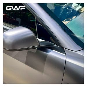 Film de protection de voiture en vinyle GWFILM, sans bulles d'air, métallique, PET, gris spatial, acier Wolfram, film de protection de voiture en vinyle, autocollant en vinyle pour voiture - Product Image 3