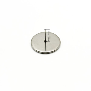 Stainless Steel Disc Earring <b>Posts</b> <b>Round</b> Settings For Earring Making DIY Jewelry Accessories - Product Image 2