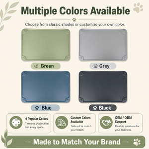 Tapete de Silicona Impermeable Portátil para Mascotas, Perros y Gatos, Antiderrames, con Bordes para Comida y Agua, Tapete Antideslizante para Alimentar Perros - Product Image 4