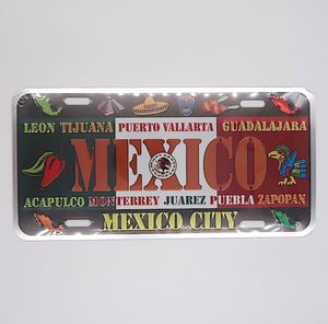Souvenir personalizado coche decorativo Metal aluminio señal coche matrícula - Product Image 4