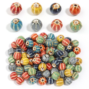 Wholesale China Factory Flower Glaze Mini Color Watermelon <b>Beads</b> DIY Jewelry Accessories <b>Bracelet</b> <b>Beads</b> - Product Image 4