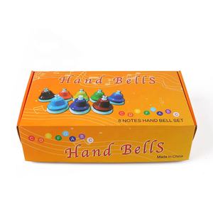 Set di Campanelle da Tavolo in Plastica per Strumenti Musicali a Percussione, 8 Toni, Colore Arcobaleno Metallico, Giocattolo Musicale per Bambini - Product Image 5