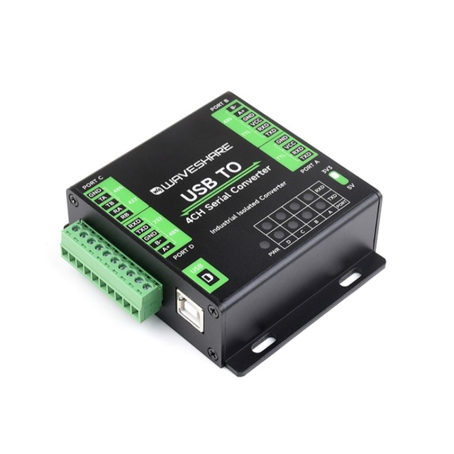 Industrial Grade USB 4CH Multi-functional Serial Converter Module FT4232HL Supports RS232/485/422/TTL High-speed Plug-and-Play