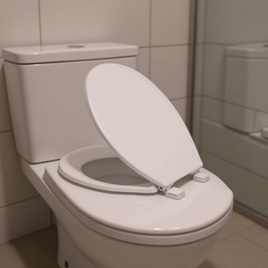 Elite Toilet Seat Cover Plastic PP With Clips Single Piece Set For Toilet - Product Image 2