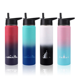 Bouteille d'eau isotherme en acier inoxydable avec logo personnalisé, anti-fuite, avec couvercle à paille, 18, 22, 30, 32, <span class=keywords><strong>40</strong></span>, 48, 64 oz - Product Image 5