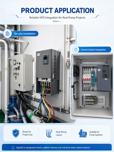 ไดรฟ์ AC ประสิทธิภาพสูง 220V/380V แบบเฟสเดียว/สามเฟส VFD สำหรับอุปกรณ์อุตสาหกรรม คอมเพรสเซอร์ และมอเตอร์ PDE Vfd 7.5kw PDE - Product Image 1