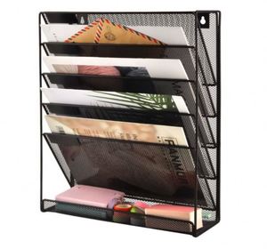 Organizador de Pared de 5 Niveles, Metálico, Multifuncional, para Documentos y Cartas, para Oficina y Hogar - Product Image 1