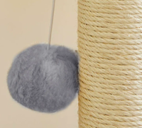 Griffoir pour chat en sisal et griffoir mural, en lin résistant à l'usure, sans perte de fibres, jouet pour chat de style japonais pour grimper