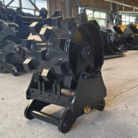 Compacteur de sol RSBM pour excavatrice avec rouleau à picots et dents de grattoir