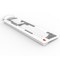 OEM OAK920 kablosuz ince Ultra ince oyuncu klavye fare üçlü set 1600 DPI ofis için ergonomik tasarım