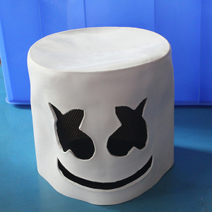 Lateks maske fetiş, lateks yüz maskesi, kadın lateks yaşlı adam maskesi cadılar bayramı korkunç yüz lateks maske marshmello yüz kostüm özel - Product Image 5