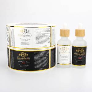FX Printed 2ml 3ml 5ml 10ml Vial Label Self Adhesive Aluminum Poly Essential Oil Packaging <b>Sticker</b> Labels for <b>Glass</b> Bottles - Product Image 1