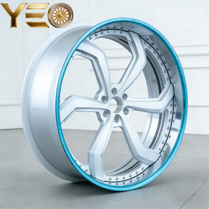 Jantes forgées en alliage d'aluminium poli sur mesure, à profil profond, 18-<span class=keywords><strong>24</strong></span> pouces, <span class=keywords><strong>5</strong></span> branches, deux pièces, neuves, avec ET 25mm/30mm pour Chevrolet - Product Image 1