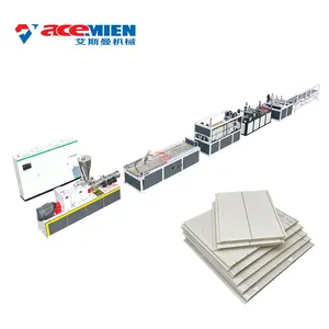 full automatic UPVC PVC composite profile window door frame making extrusion machine wpc fence production line