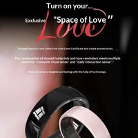 Bague connectée {QRING} R12 pour couples, suivi d'activité, fréquence cardiaque, oxygène sanguin, contrôle gestuel