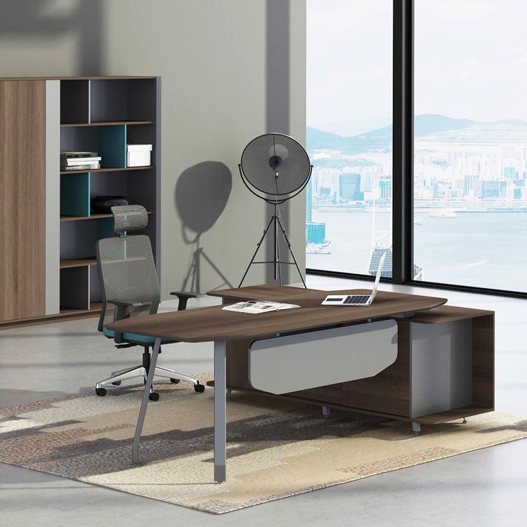 Gokeng Mobilier De Bureau Plus Récent unique en forme de L pdg bureau exécutif mobilier de bureau