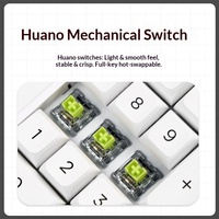 Teclado Numérico Mecánico Darmoshark K3 Pro de 19 Teclas, Tri-Modo, Intercambiable en Caliente, RGB, Batería de 1000 mAh y 100 h de Duración, para PC y Portátil, 60 87 TKL